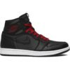 Jordan 1 Retro High Black Satin Gym Red