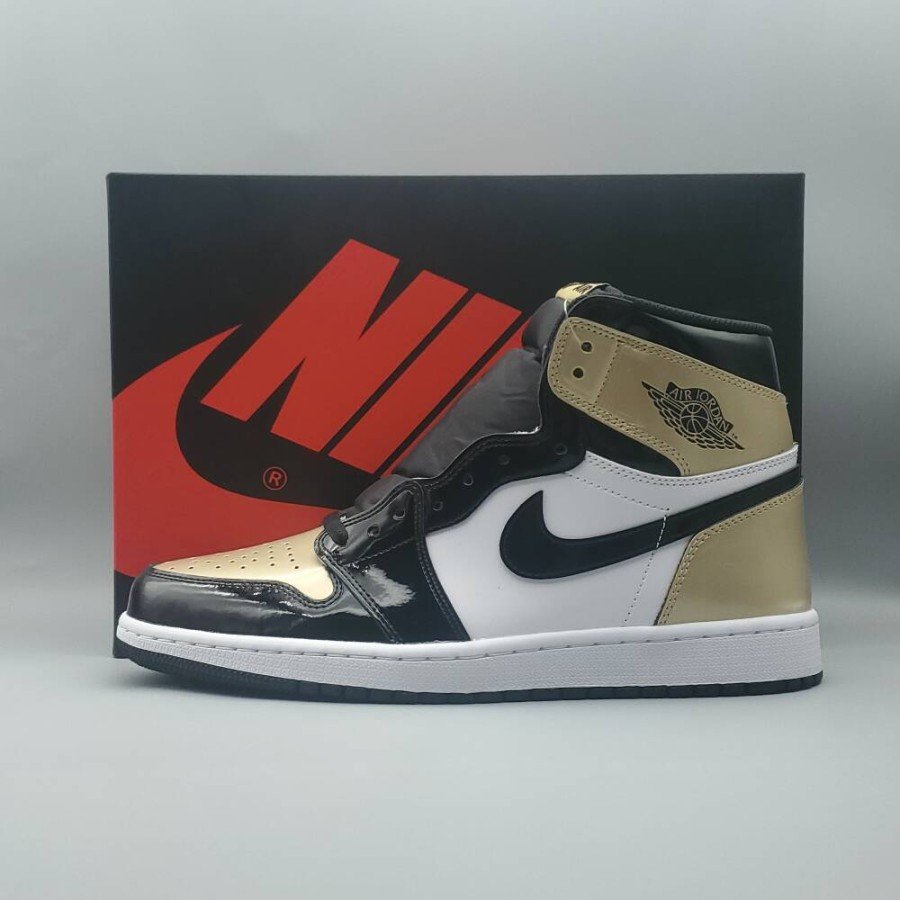 Jordan 1 Retro High NRG Patent Gold Toe