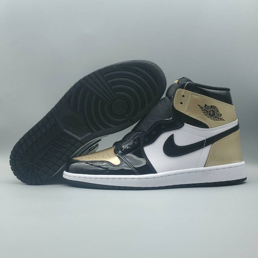 Jordan 1 Retro High NRG Patent Gold Toe