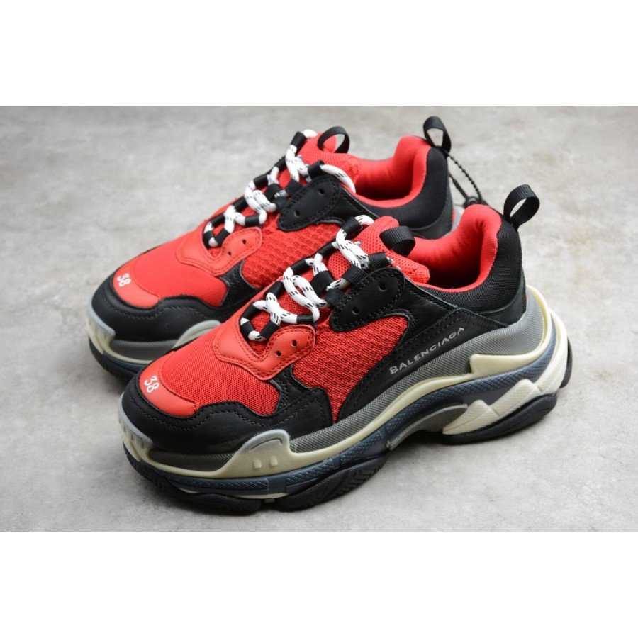 Balenciaga Triple S Red Black