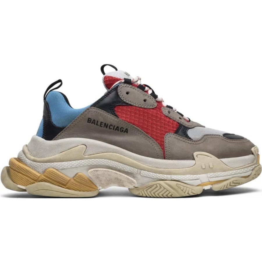 Balenciaga Triple S Grey Red Blue