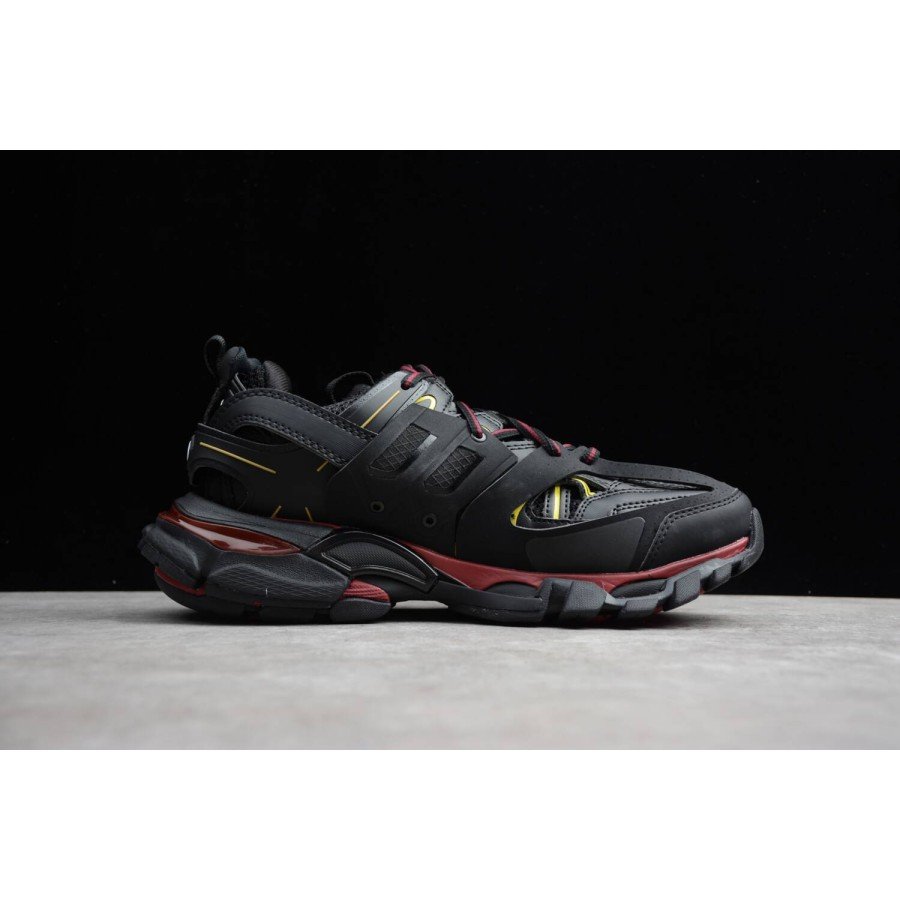 Balenciaga Track Trainers Black Bordeaux