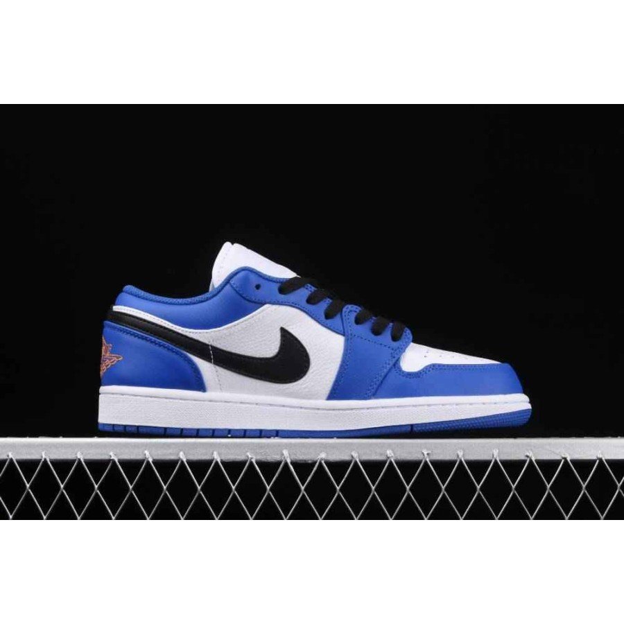 Jordan 1 Low Hyper Royal Orange Peel