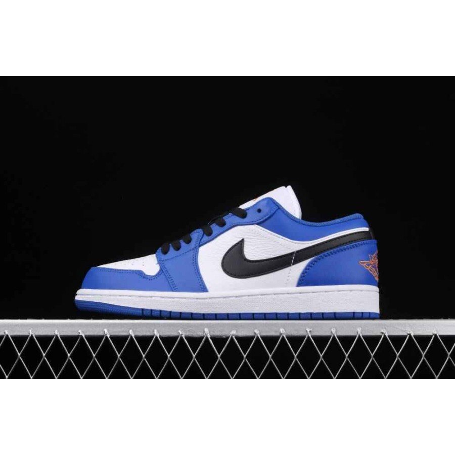 Jordan 1 Low Hyper Royal Orange Peel