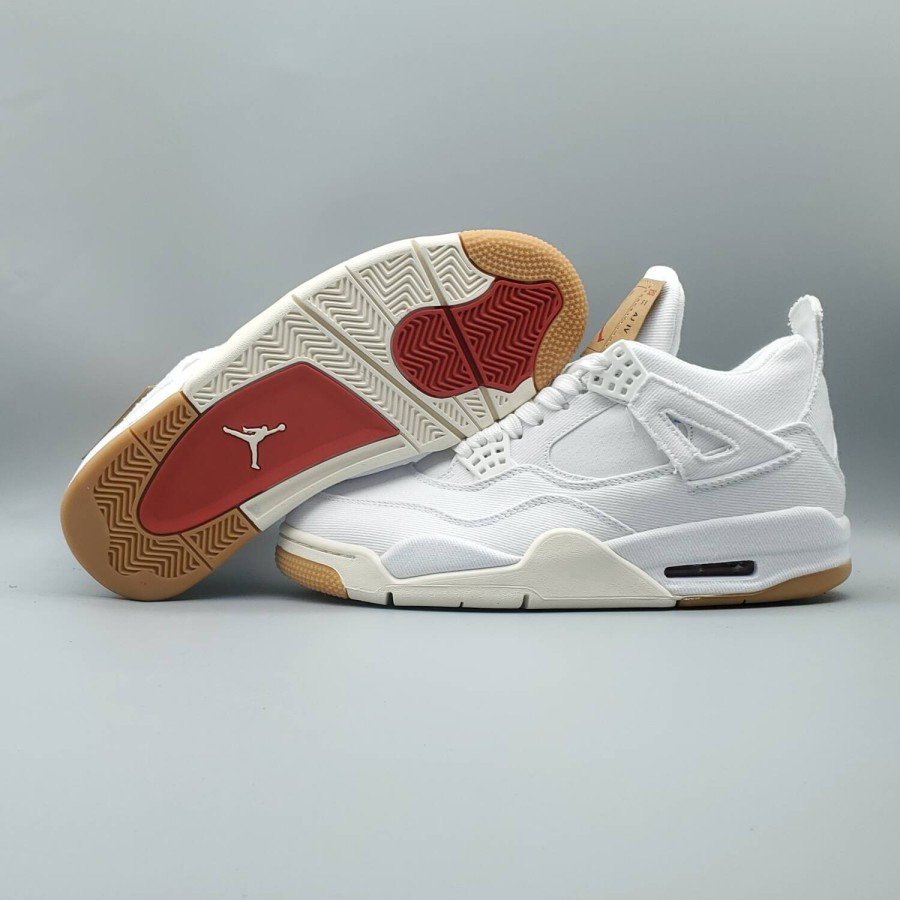 Jordan 4 Retro Levi's White