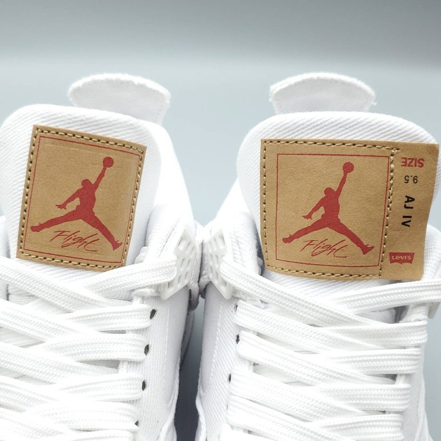 Jordan 4 Retro Levi's White