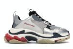 Balenciaga Triple S Silver Red