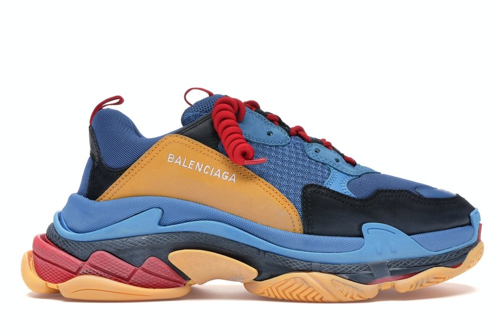 Balenciaga Triple S Blue Orange Red