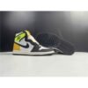 Jordan 1 Retro High White Black Volt University Gold