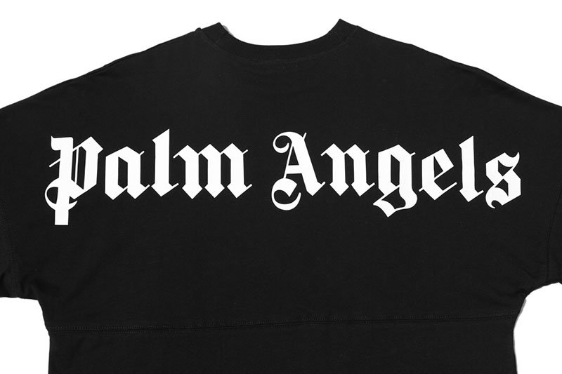 Palm Angels logo print t-shirt - black