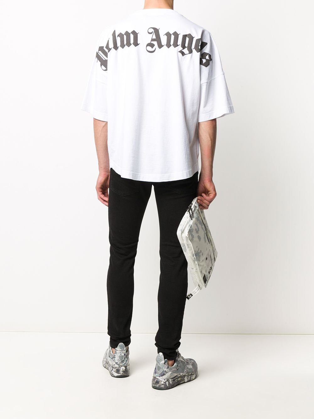 Palm Angels logo print t-shirt - white