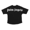 Palm Angels logo print t-shirt - black