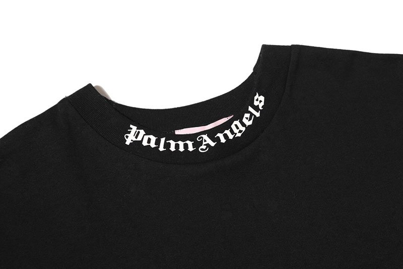 Palm Angels logo print t-shirt - black