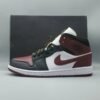 Jordan 1 Mid Black Dark Beetroot