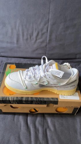 Dunk Low Off-White Lot 1 photo review