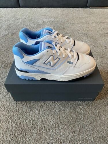 NB 550 UNC White University Blue photo review