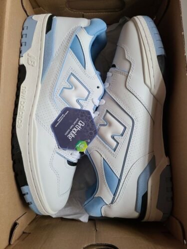 NB 550 UNC White University Blue photo review