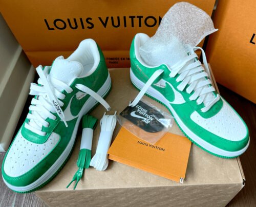 Louis Vuitton Air Force 1 Low White Green photo review