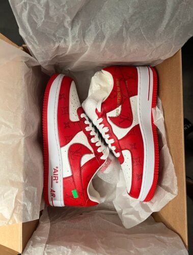 Louis Vuitton Air Force 1 Low White Red photo review