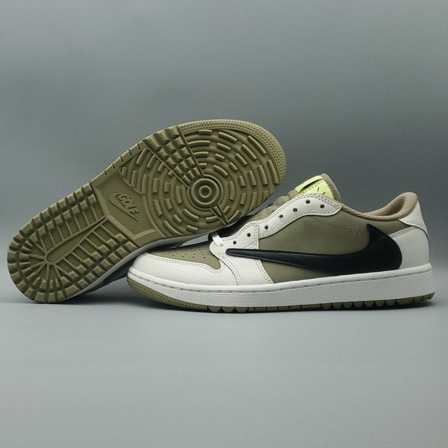 Jordan 1 Retro Low Golf Travis Scott Neutral Olive