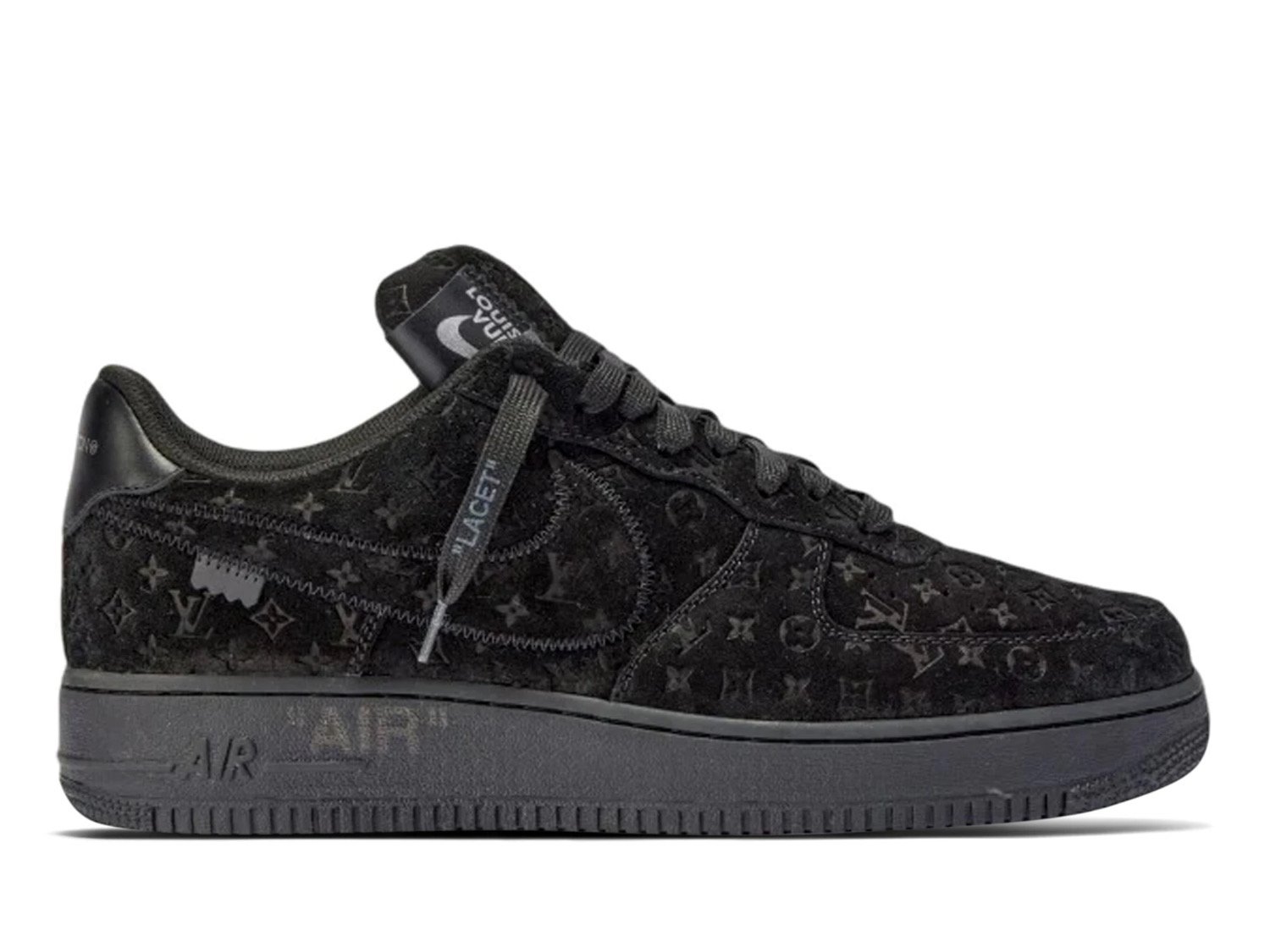 Louis Vuitton Nike Air Force 1 Low By Virgil Abloh Black